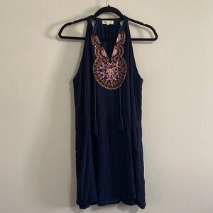 THML Navy Blue Halter Dress